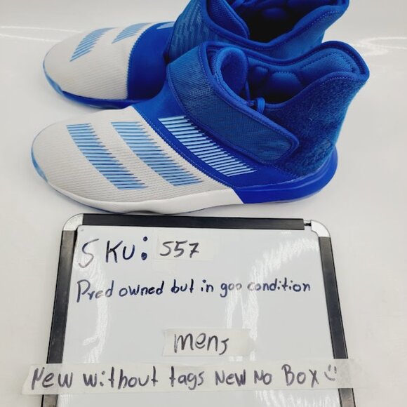Adidas Men\'s Blue White Harden EF5295‎ Mesh Athletic Basketball Shoes Size 12.5 main image 6